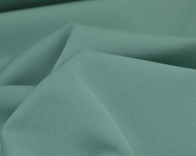 Jersey fabric plain green, stretch, sportswear, yoga - 150 cm wide - smooth fabric, UNI