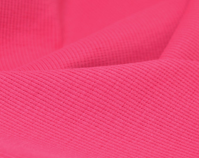 Bündchen aus Bio Baumwolle von Mind the Maker in pink - 110cm breit - Stoff strick, UNI