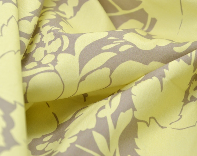 NEW! Blouse fabric, cotton, floral, yellow, dresses, skirts