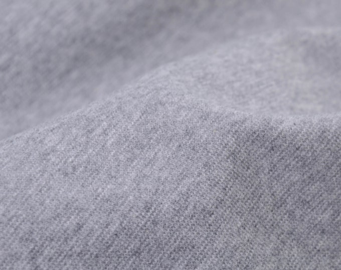 Bündchen Schlauchware Baumwolle meliert grau, hellgrau - 95cm breit - Stoff glatt, melange