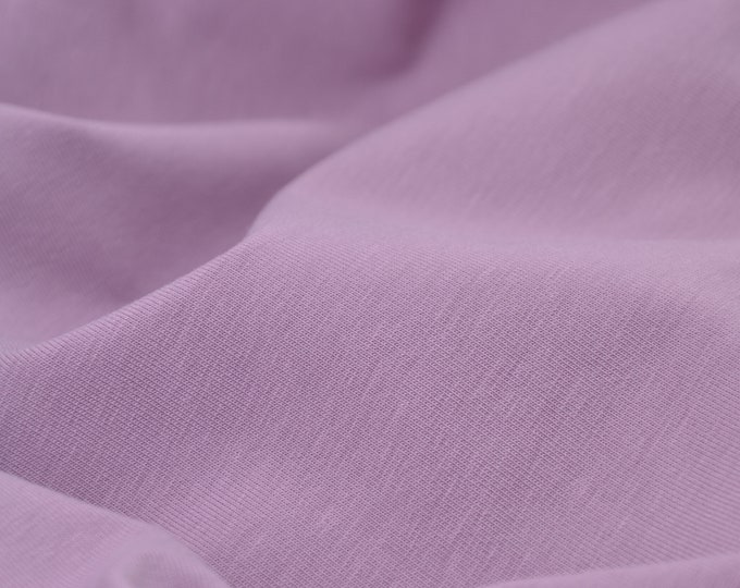 Organic cotton jersey by Mind the Maker in purple - 170 cm wide - smooth fabric, UNI
