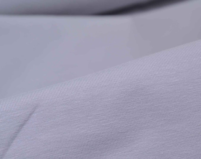 Solid grey/light grey cotton jersey from Katia Fabrics - 145 cm wide - smooth fabric, solid color