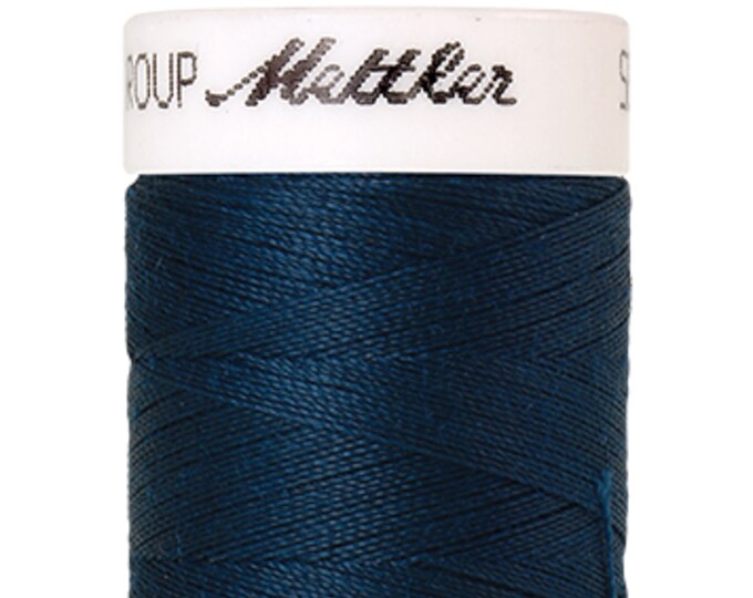 Seralon 200m col. 807 (Slate Blue) Nähgarn von Amann Mettler - Hochwertiges Nähgarn für Näharbeiten - 200 Meter auf der Rolle – Farbe Slate