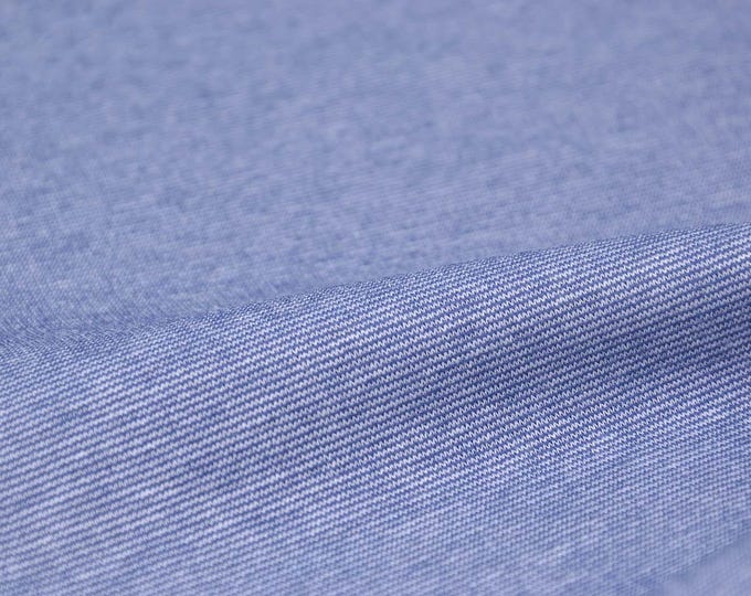 Jerseystoff aus Viskose, meliert, hellblau, weiß - 140cm breit - Stoff matt, melange