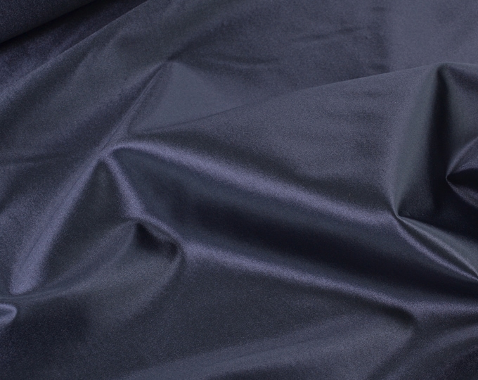 Designerstoff Lack grau-blau, glänzend, Jacke - 140cm breit - Stoff leicht glänzend, UNI