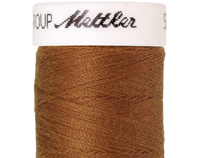 Seralon 200 m col. 1131 (Brass) sewing thread by Amann Mettler - High-quality sewing thread for sewing projects - 200 meters on a spool - Brass color - Sewing