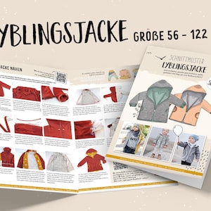 Lyblingsjacke 56- 122, paper pattern children's jacket with zip