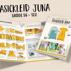 Basic dress Juna (size 56 - 122), paper pattern by Lybstes