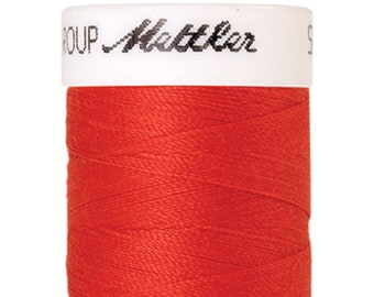 Seralon 200m col. 1458 (Poppy) Nähgarn von Amann Mettler - Hochwertiges Nähgarn für Näharbeiten - 200 Meter auf der Rolle – Farbe Poppy - Nä