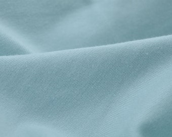 Organic cotton ribbing in mint - 82.5 cm wide - smooth, solid color fabric