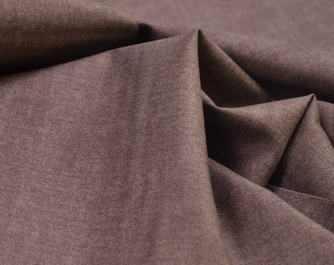 Baumwollstoff Linen Texture Patchworkstoff Leinen Optik mocha braun