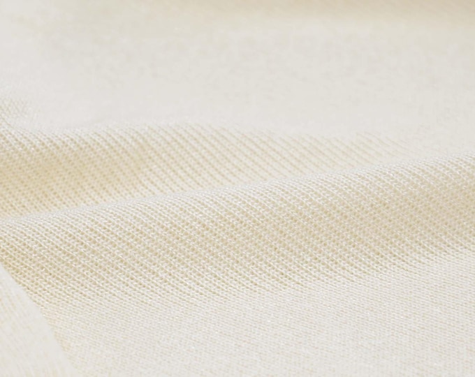 Jersey Fibre Mood 28 Cara Viskose off white glänzend - 140cm breit - Stoff leicht glänzend, UNI
