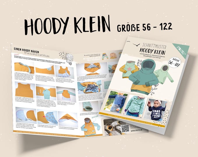 Hoody Small (size 56-122), hoodie, sweater, paper pattern by Lybstes