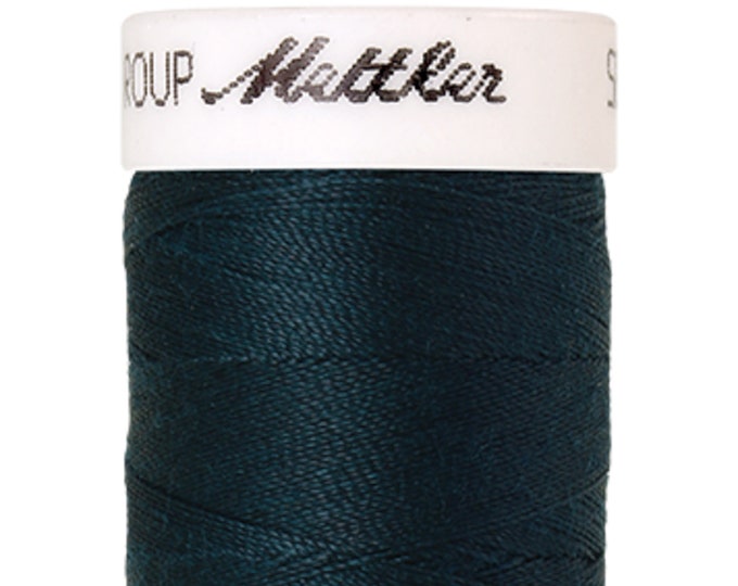 Seralon 200 m col. 763 (Dark Greenish Blue) sewing thread by Amann Mettler - High-quality sewing thread for sewing projects - 200 meters on a spool - Color
