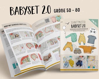 Baby set 2.0 (size 50 - 80) bloomers, rompers, sweater, shirt, paper pattern by Lybstes