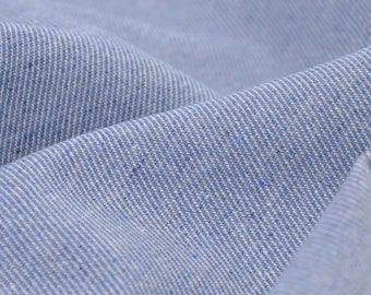 Denim canvas in blue and beige melange by Katia Fabrics - 140 cm wide - matte melange fabric