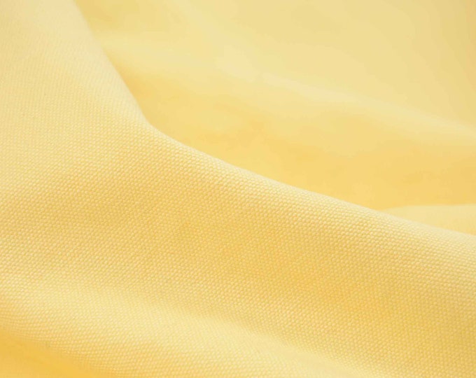 Canvas Heavy Washed Light Yellow, gelb von Mind the Maker - 145cm breit - Stoff matt, UNI