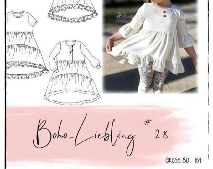 Paper pattern Boho-Liebling Tunkia Dress LEMELdesign