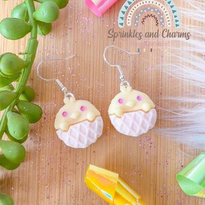 Cake Earrings, Miniature Food Jewelry, Macaroons Earrings, Jewelry, Junk Food Jewelry, Foodies, Carnival Food Jewelry, Baby chicken earrings