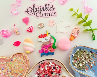 Decoden Cabochons Cell Phone Case Deco Kit Bling Kawaii Set Diy