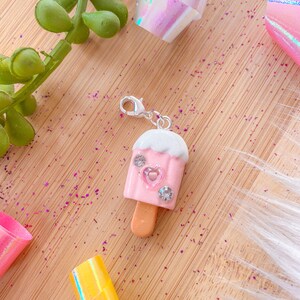 Ice cream bar Charm - Charm - Miniature Food - Kawaii Charms - Polymer Clay Charms - Food Jewelry - Gift
