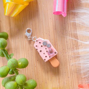 Ice cream bar Charm - Charm - Miniature Food - Kawaii Charms - Polymer Clay Charms - Food Jewelry - Gift