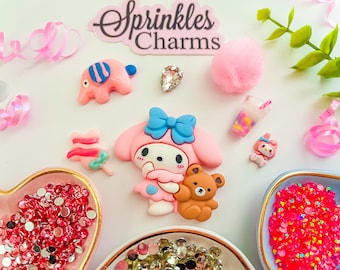 Decoden Cabochons Cell Phone Case Deco Kit Bling Kawaii Set Diy