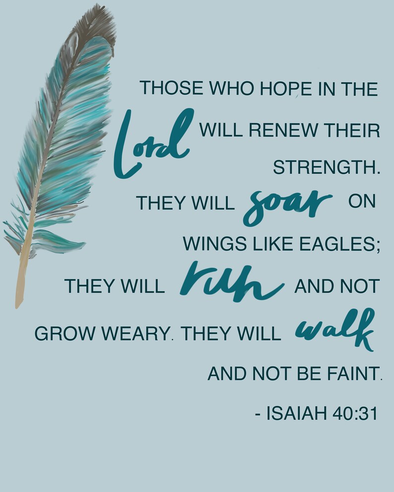 Isaiah 40 31 Printable Printable Word Searches