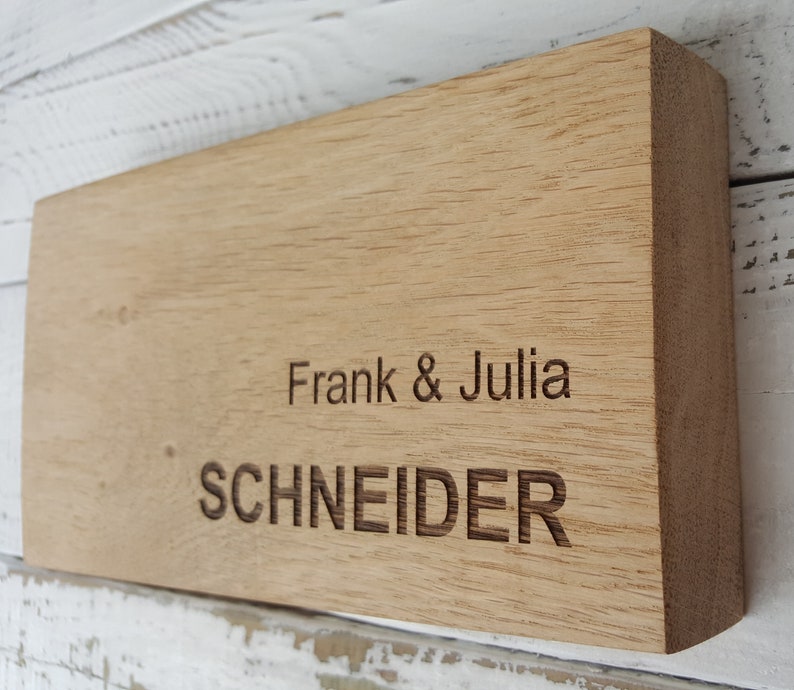 Namensschild Holz personalisiert Familiennamenschild - Etsy.de