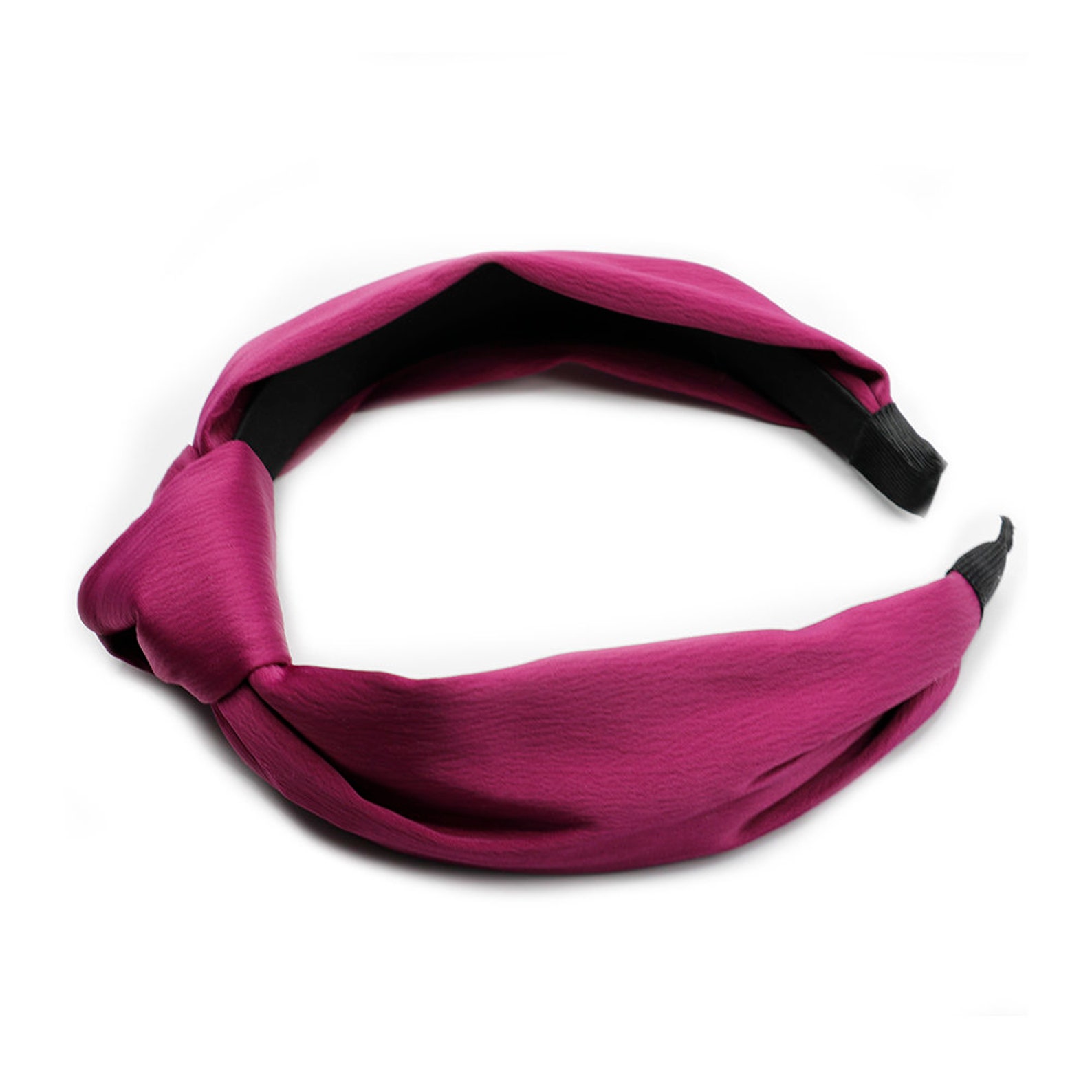 Purple Silk Headband Headband With Knot Headband Wide | Etsy