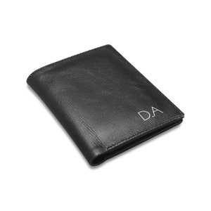 Cartera de hombre personalizada, Cartera de piel de hombre, Cartera de hombre con iniciales, Regalo de aniversario, navidad, regalo para EL
