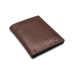 Cartera de hombre personalizada, Cartera de piel de hombre, Cartera de hombre con iniciales, Regalo de aniversario, navidad, regalo para EL