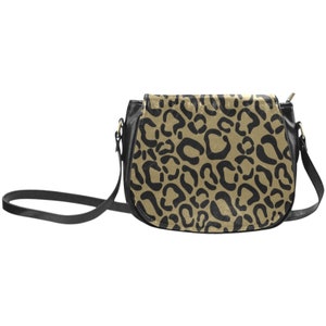 Leopard shoulder bag, animal print shoulder bag, leather shoulder bag. LEOPARD CROSSBODY BAG