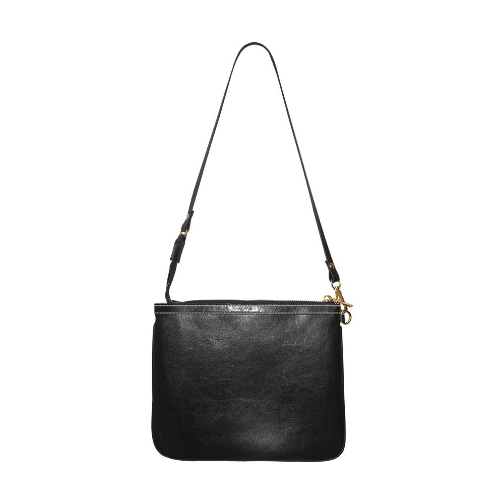 Black Leather Crossbody Bag Leather Shoulder Bag Black | Etsy