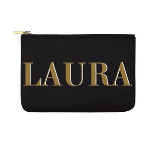 Neceser personalizado, Estuche con iniciales con cremallera, Bolsa de Maquillaje Bolso para maquillaje, organizador con iniciales