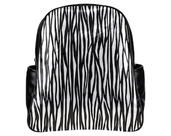 Zebra backpack, animal print backpack,. ZEBRA BACKPACK