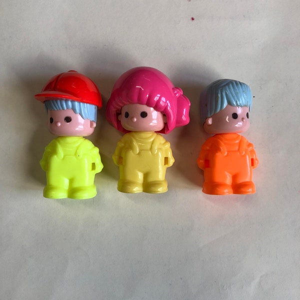 Pin y Pon vintage 80s 3x little figuirines