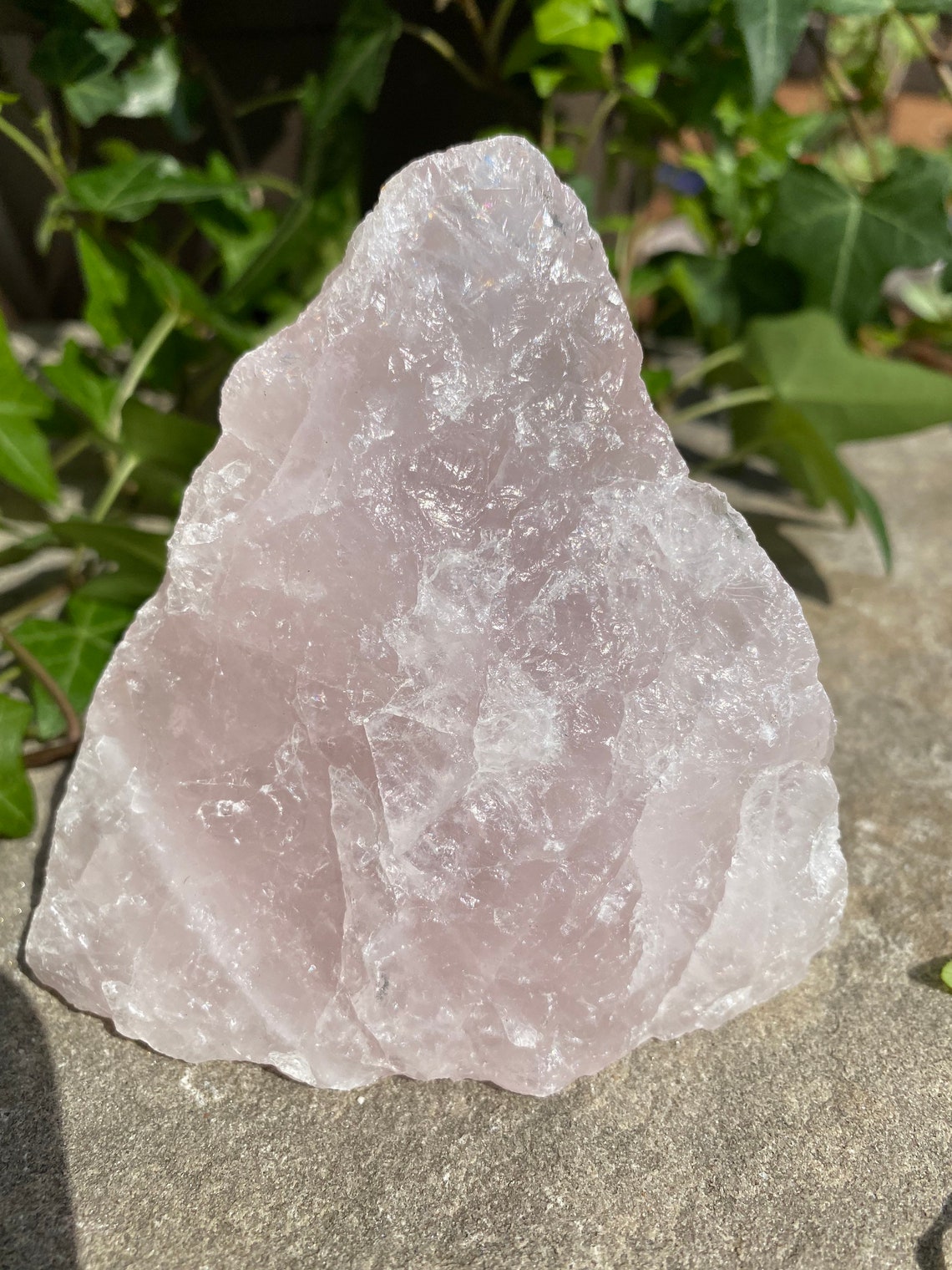 semi raw rose quartz chunk semi raw rose quartz chunk