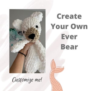 Bear Lovey, Newborn Gift, Bear Snuggler