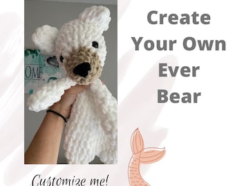 Bear Lovey, Newborn Gift, Bear Snuggler