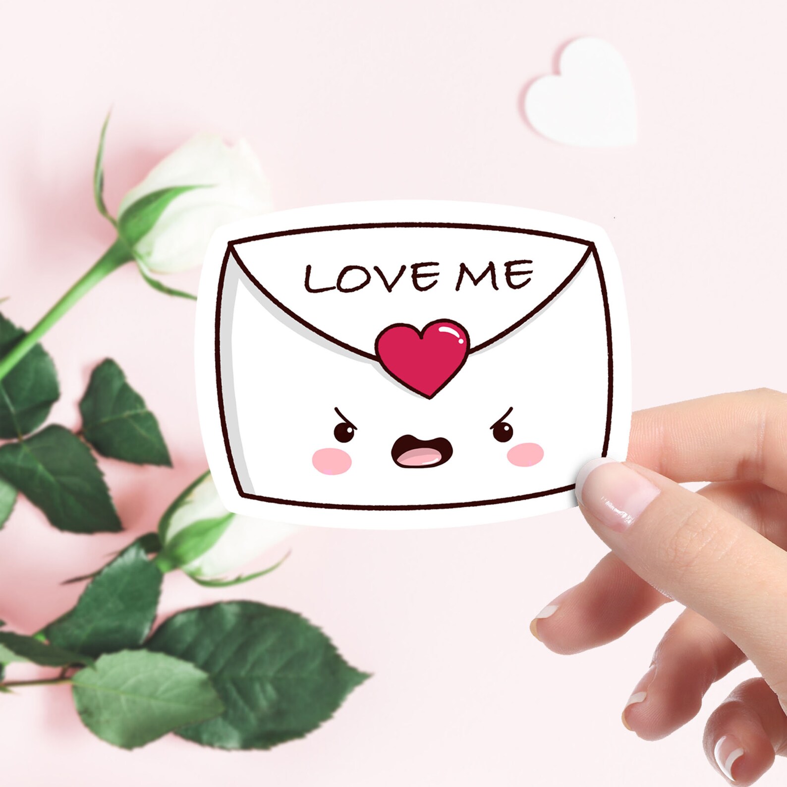 Valentine's Day Envelope Sticker Cute Envelope Sticker Etsy