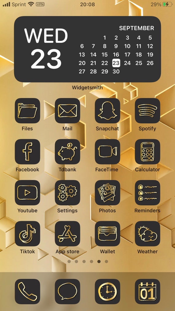 Luxury Aesthetic Ios14 App Icon Bundle Basic 40 Icon App Etsy