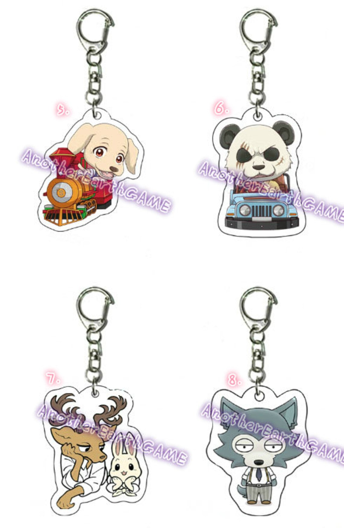 Beastars Keychain Etsy