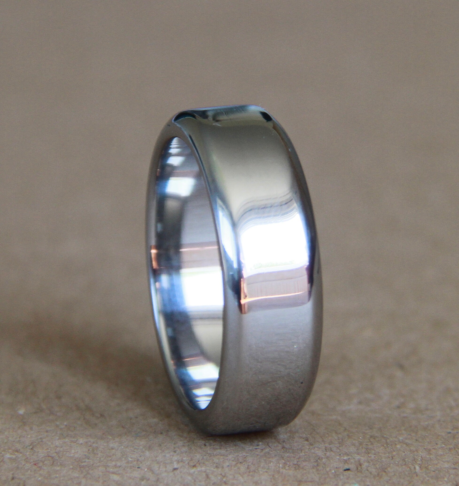 Stainless Steel Ring, 8mm Minimalist Ring, Man Ring, Rings for