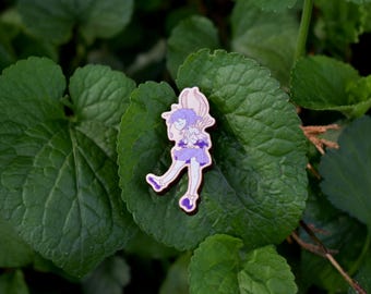 Wisteria Fairy Wooden Pin