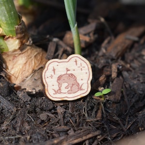 Frogsprout Wooden Pin