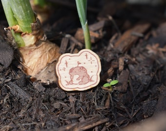 Frogsprout Wooden Pin