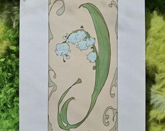 Lily of the Valley A6 Art Print