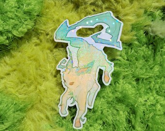 Leaf Fox Sticker