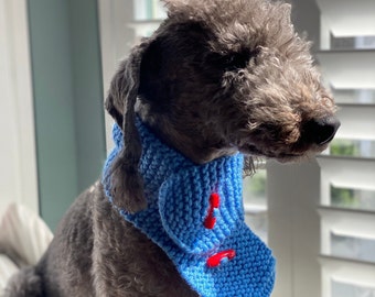 The Hand Knitted Toggle Dog Scarf